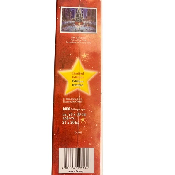 Ravensburger 195633 NYC Christmas Puzzle - Rockefeller Plaza Limited Edition NEW - Picture 3 of 3
